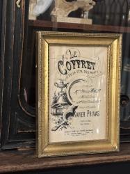 フランス アンティーク 譜面 額装