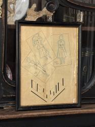 1940's アンティーク デザイン画