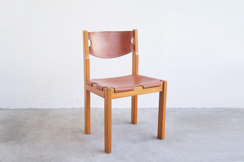 フランス maison regain社 レザーダイニングチェア