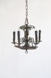 フランスアンティーク　5灯シャンデリア