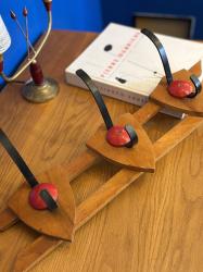 ミッドセンチュリー モダン3連コートハンガー