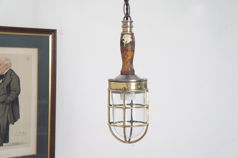 フランスヴィンテージ　インダストリアル　ガードランプ ⑤