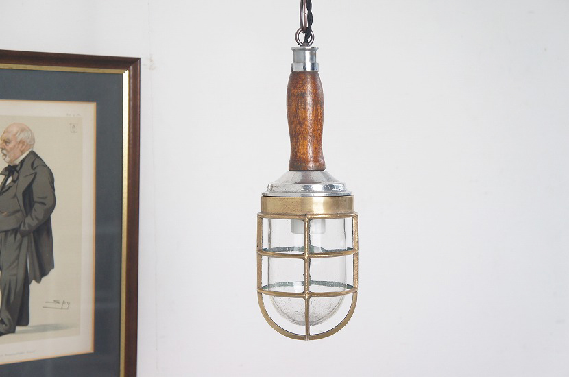 フランスヴィンテージ　インダストリアル　ガードランプ ④