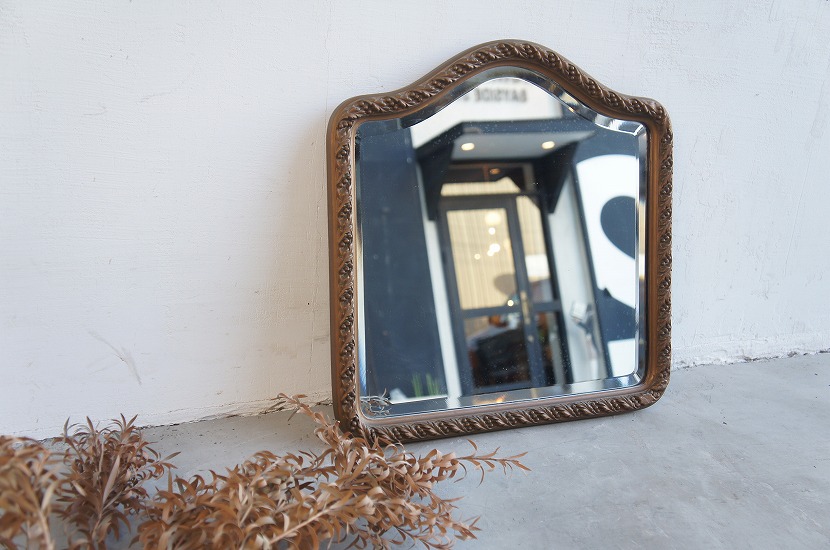 フランスアンティーク　ゴールドミラー