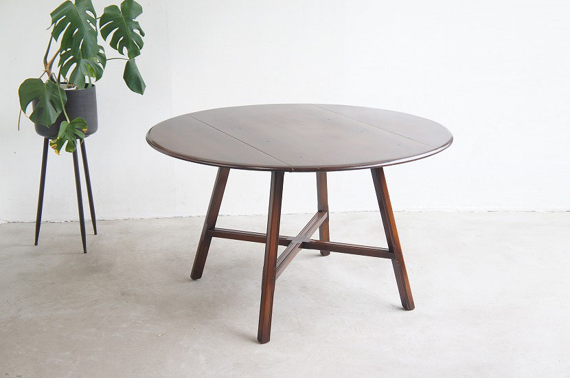 ERCOL アーコール オールドコロニアル ドロップリーフテーブル(ダーク)