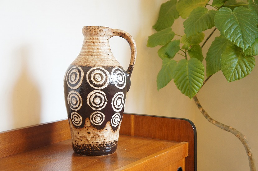 西ドイツBay Keramik社製 ヴィンテージフラワーベース　Fat Lava