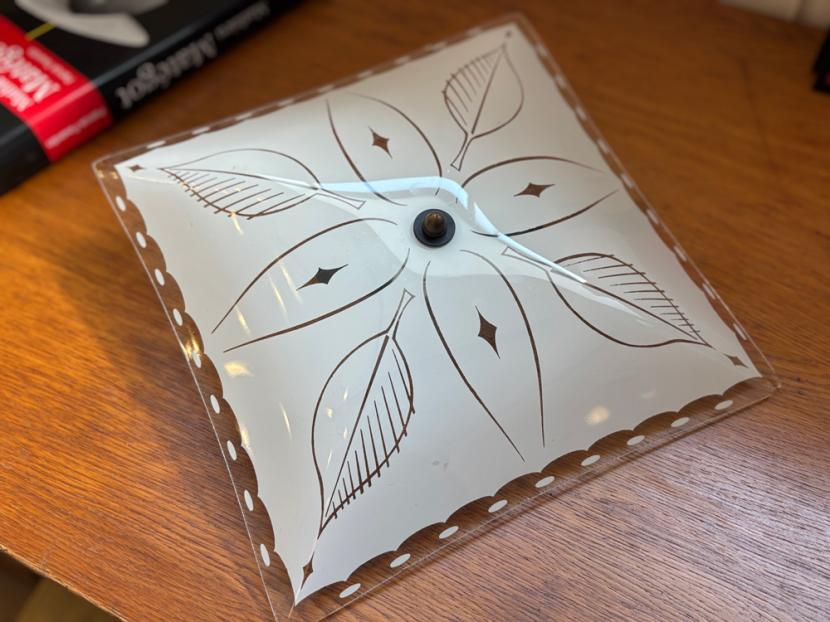 ヴィンテージ ガラスシェード 2灯シーリングランプ