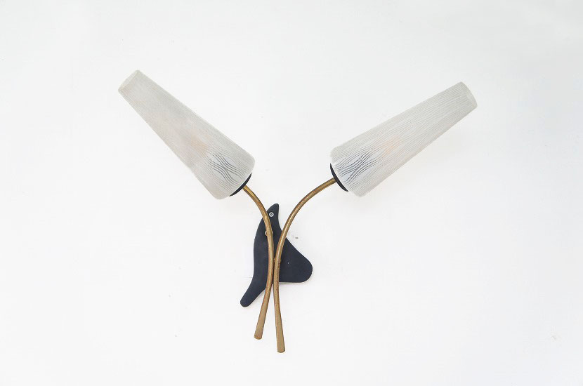 フレンチミッドセンチュリー 2灯ブラケットランプ ①