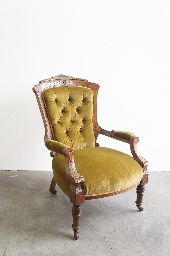 イギリスアンティーク　シングルソファ/ナーシングチェア