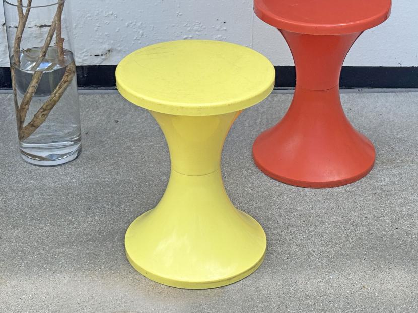 フランスヴィンテージ TamTam stool タムタムスツール/イエロー