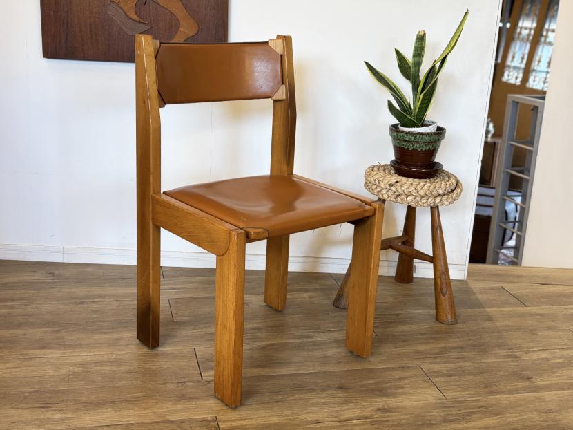 1970年代 フランスヴィンテージ Luigi Gorgoni ヴィンテージチェア ①