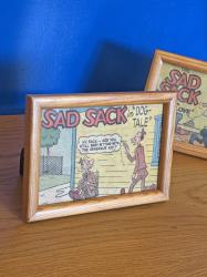 ヴィンテージコミック額装アート「Sad Sack」スタンドタイプ
