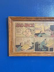 ヴィンテージコミック額装アート「Sad Sack」壁掛けタイプ
