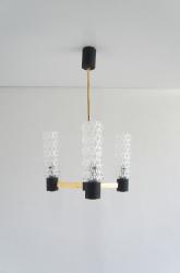 フレンチミッドセンチュリー　ヴィンテージ3灯シャンデリア