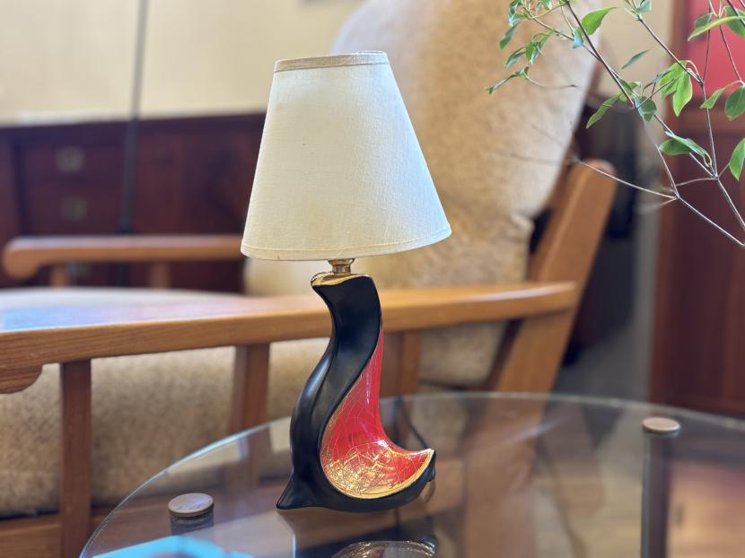 フレンチミッドセンチュリー セラミック テーブルランプ