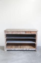 フランスアンティーク　木製カウンター