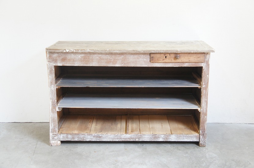 フランスアンティーク　木製カウンター