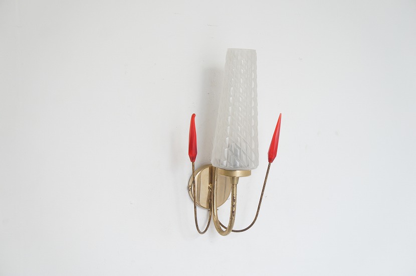 フレンチミッドセンチュリー　ヴィンテージブラケットランプ ②