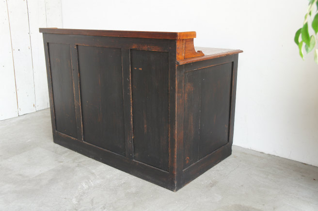 フランスアンティーク　木製カウンターデスク