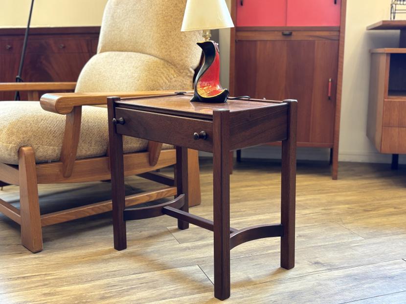 フランス Jacques Hauville ヴィンテージ ナイトテーブル