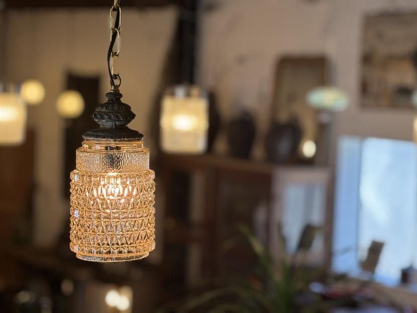 フランスアンティーク ペンダントランプ