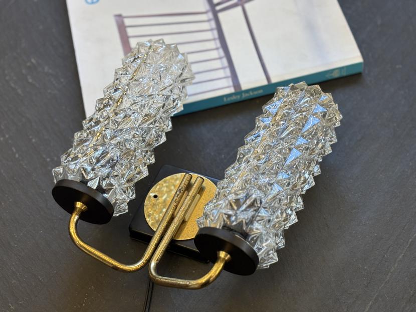 フレンチミッドセンチュリー　モダン 2灯 ブラケットランプ(在庫2)