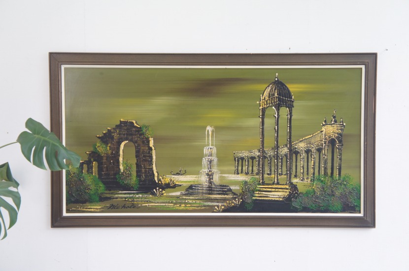 アメリカ ヴィンテージ オイルアート(油絵)