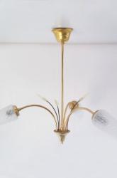 フレンチミッドセンチュリー ヴィンテージ 3灯シャンデリア