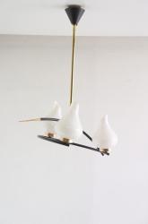 フレンチミッドセンチュリー ヴィンテージ 3灯モダンシャンデリア