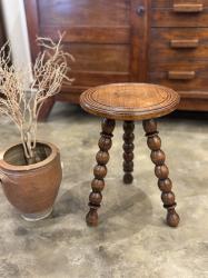 フランスアンティーク　ボビンレッグ　ウッドスツール