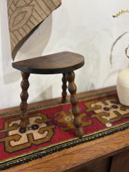 フランスアンティーク　ボビンレッグ　ウッドスツール