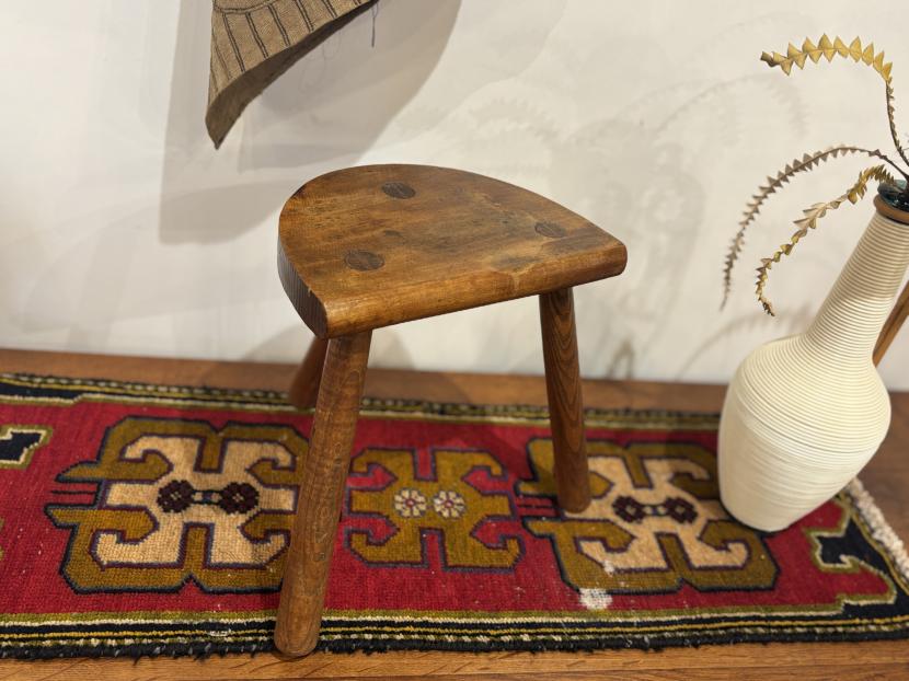 フランスアンティーク　ウッドスツール