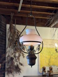 フランスアンティーク オイルランプモチーフ ペンダントランプ