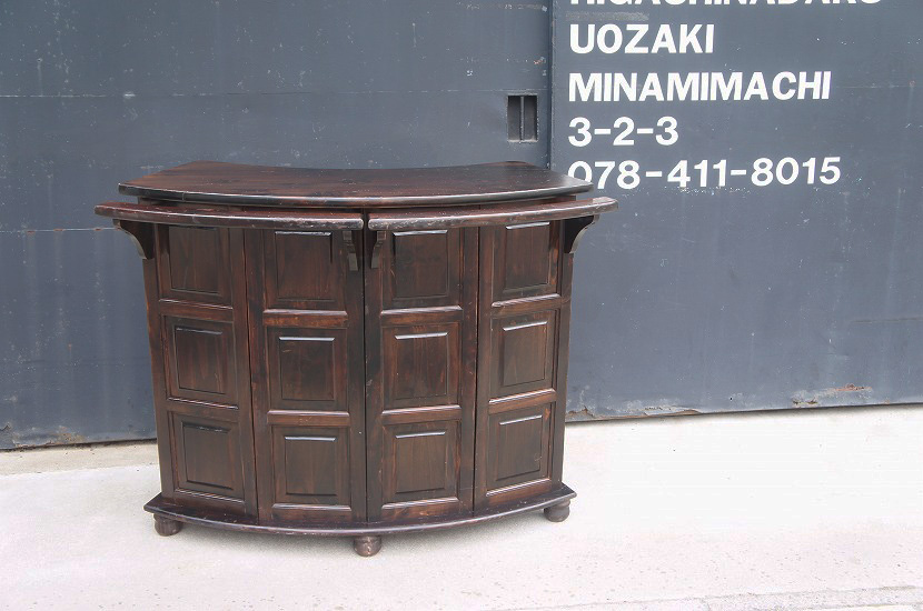  イギリスアンティーク　アーチバーカウンター