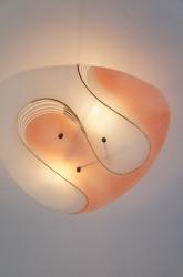 フレンチミッドセンチュリー　ヴィンテージガラス シーリングランプ