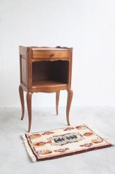 フランスアンティーク　オーク ナイトテーブル ②