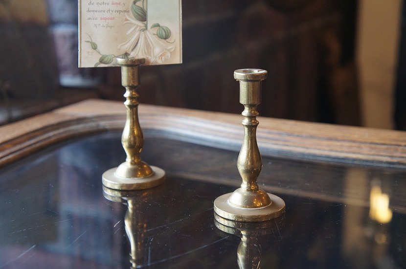 アンティーク真鍮製キャンドルホルダー カードスタンド