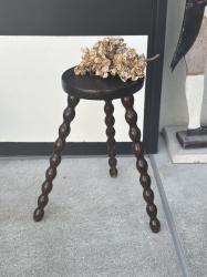 フランスアンティーク　ボビンレッグ　ウッドスツール