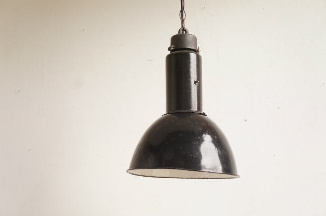 ヴィンテージ インダストリアルLipaホーローランプ (H46cm)