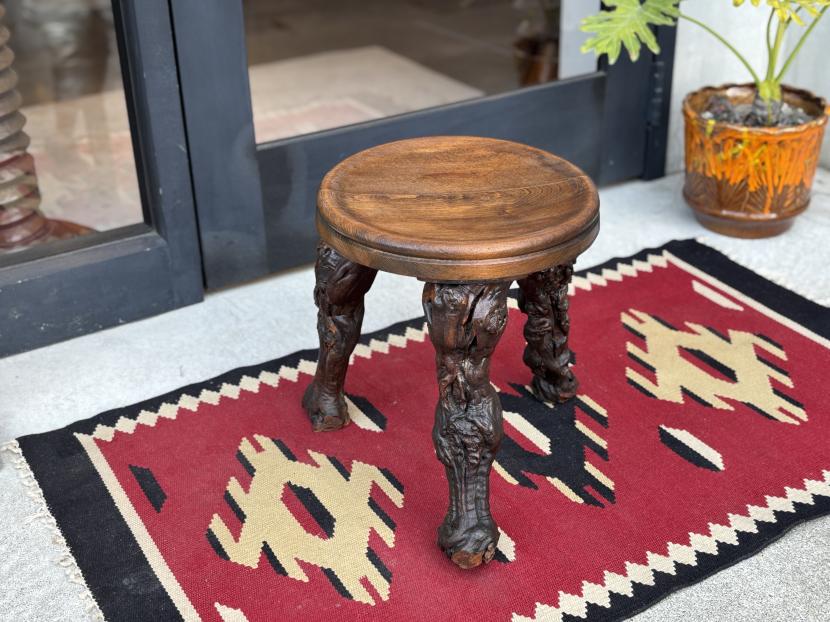 フランスアンティーク　プリミティブ ウッドスツール