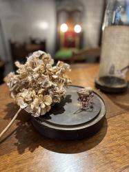 フランスアンティーク　グローブ ド マリエ ガラスドームベース