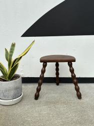 フランスアンティーク　ボビンレッグ　ウッドスツール