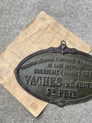 1931年 フランス アンティーク メダルプレート