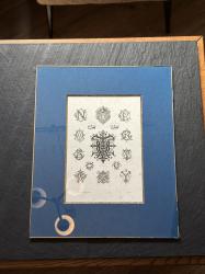 19世紀 フランスアンティーク モノグラムアート②