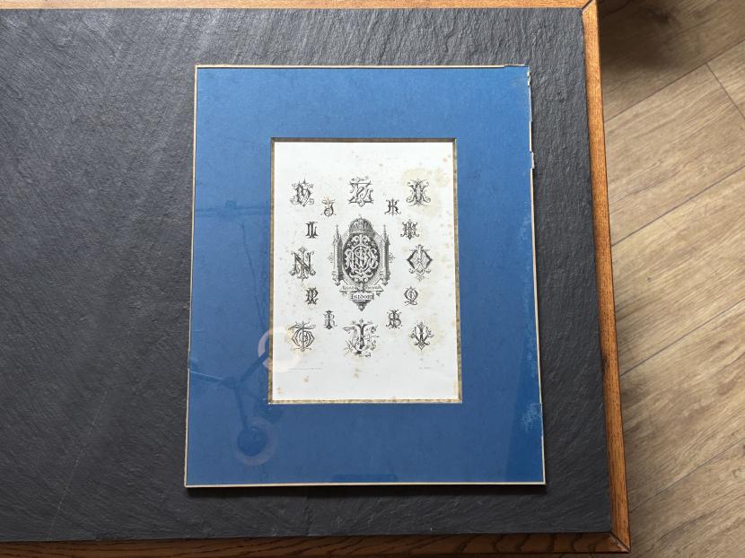 19世紀 フランスアンティーク モノグラムアート①