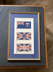 19世紀 イギリスアンティーク ユニオンジャック額装