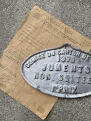 1978年 フランス アンティーク メダルプレート