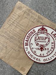 1993年 フランス ヴィンテージ メダルプレート