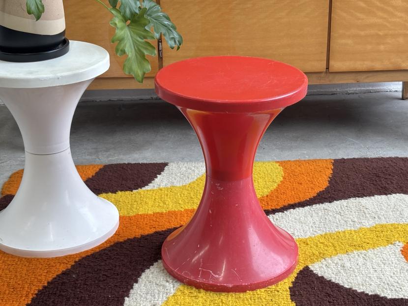 フランスヴィンテージ TamTam stool タムタムスツール/レッド B