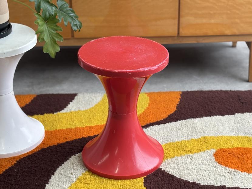 フランスヴィンテージ TamTam stool タムタムスツール/レッド C